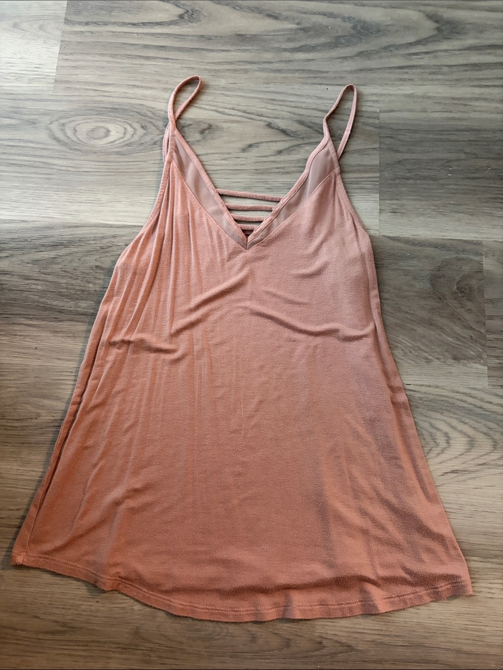 American Eagle Outfitters Peach Strappy V-Neck Cami